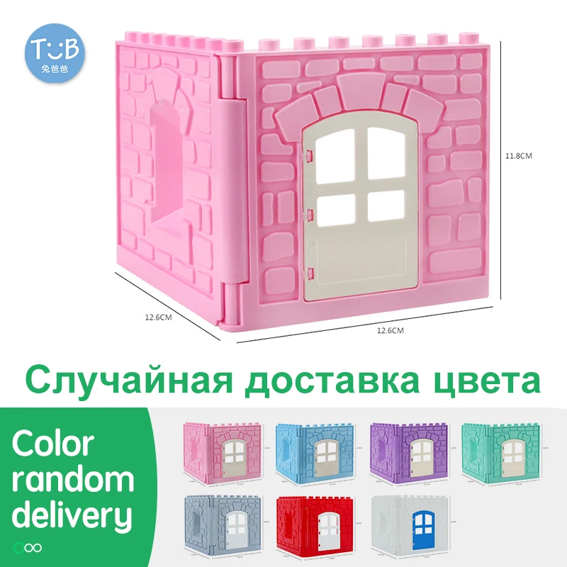 Big Building Bricks Blocks Model Kits Accessory City House Castle Plant DIY Construccion Kids Hots Toy For Girls Children Gift