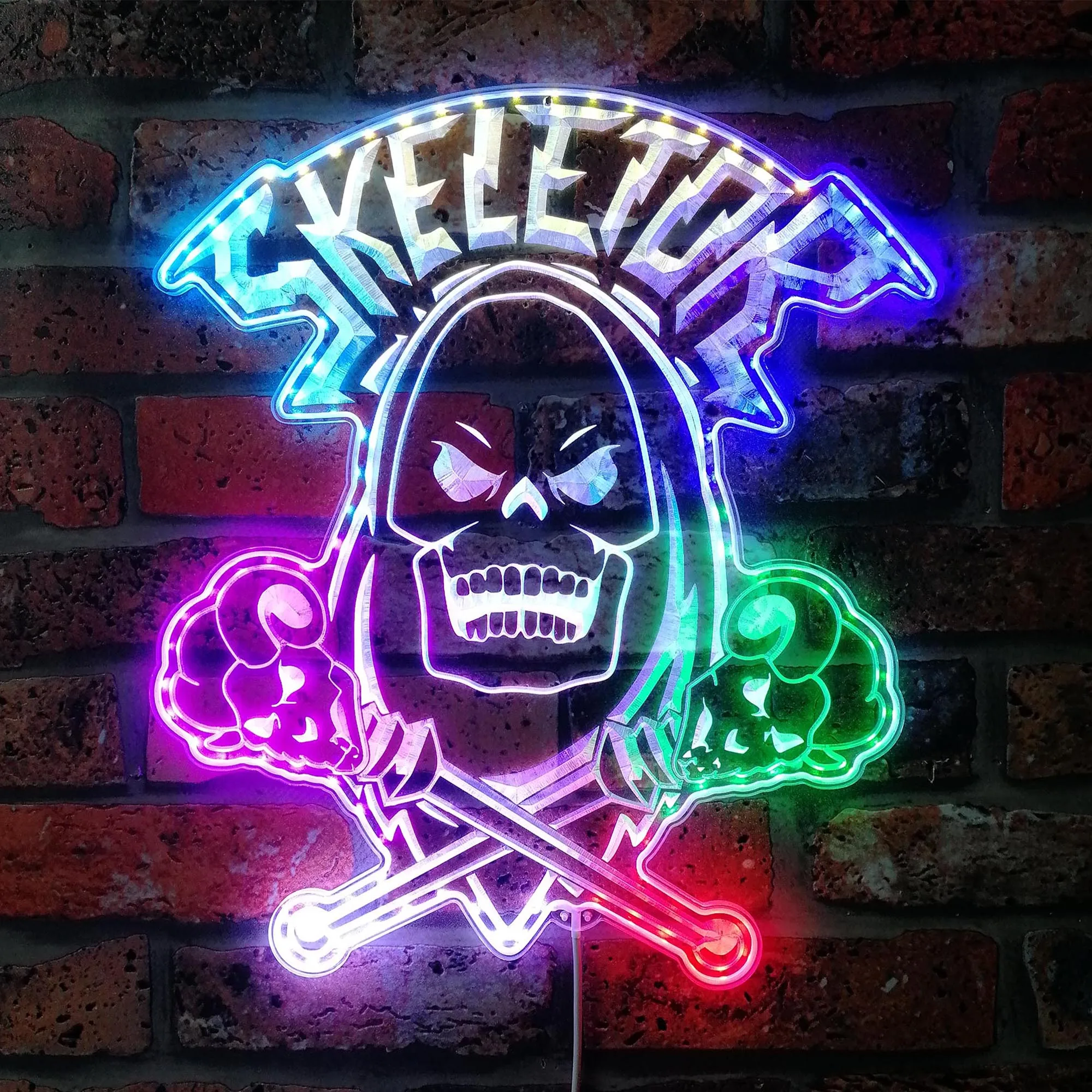 

He-Man Skeletor Neon LED Sign, Gamer Night Light LED Sign, Game Room Neon Sign