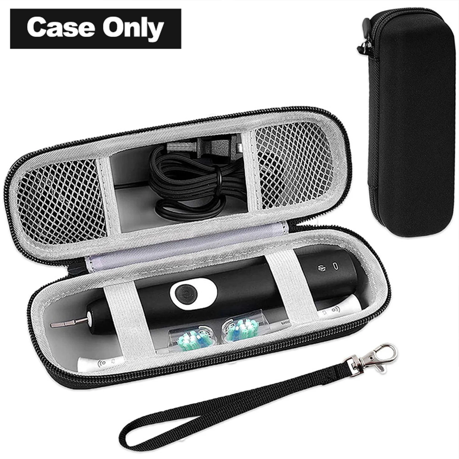 

Портативный чехол для хранения из ЭВА для электрической зубной щетки, жесткий чехол, защитный чехол-органайзер, держатель, дорожные аксессуары