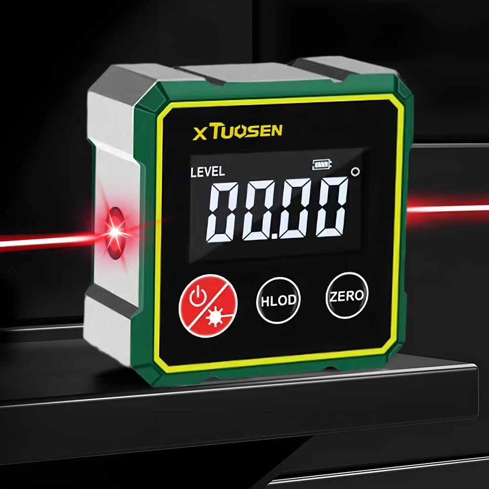 

Magnetic Angle Finder with LCD Backlight Protractor Inclinometer Gauge Level Angle Gauge for Woodworking Carpentry Construction