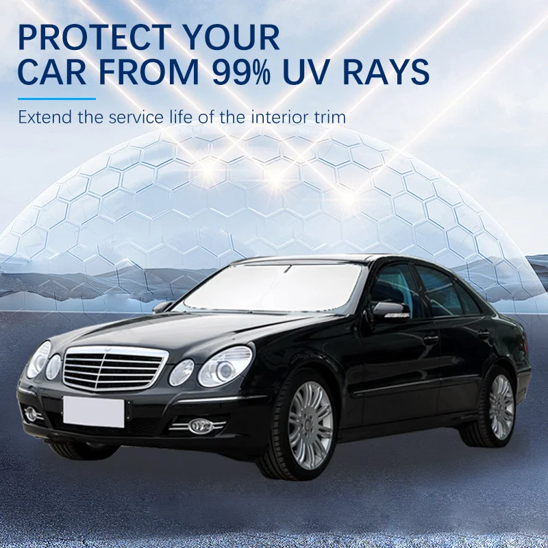 

Car Windshield SunShade Sun Visor Foldable Parasol Blocks UV Rays For Mercedes Benz E Class W211
