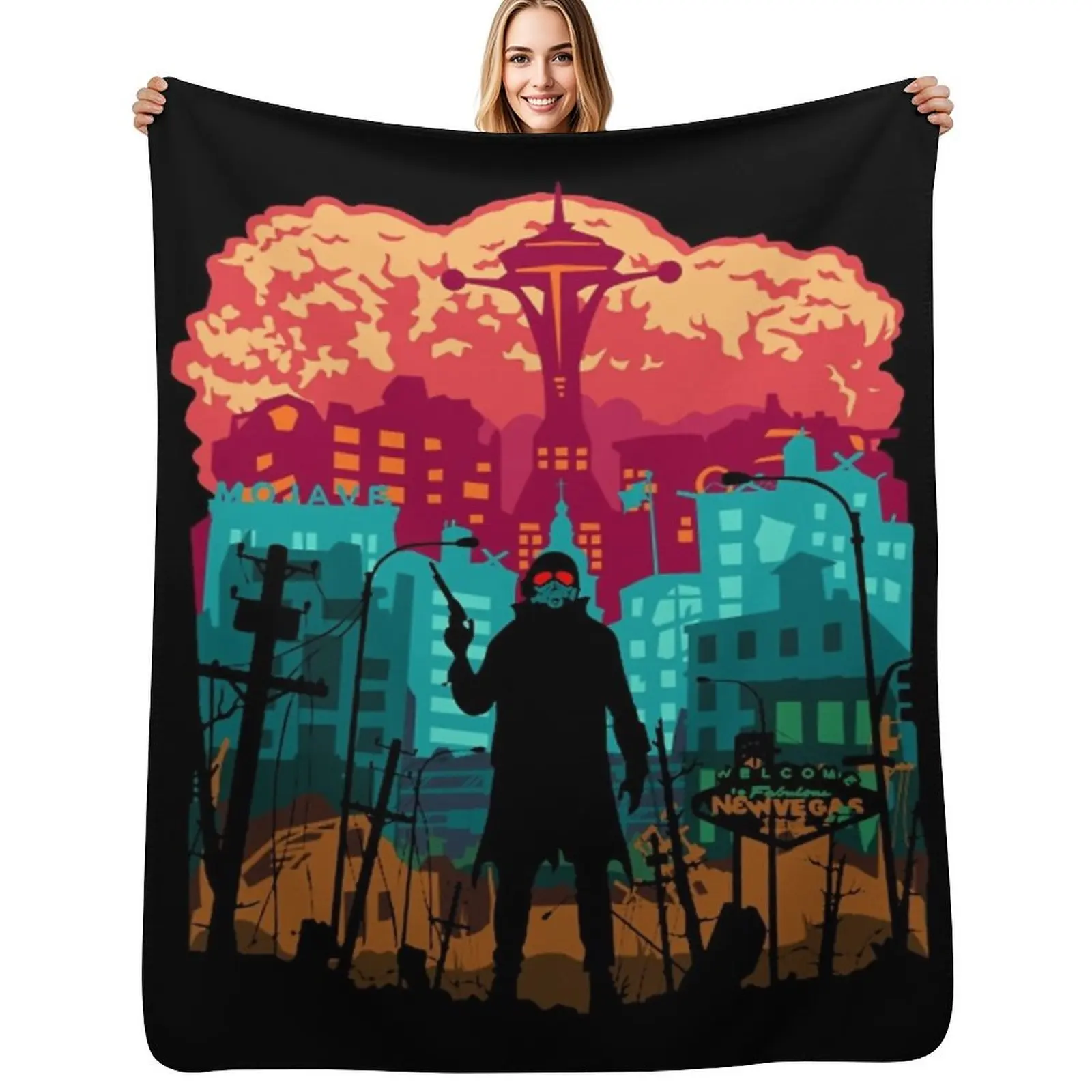 

New Vegas Throw Blanket for babies Custom Warm Single Blanket