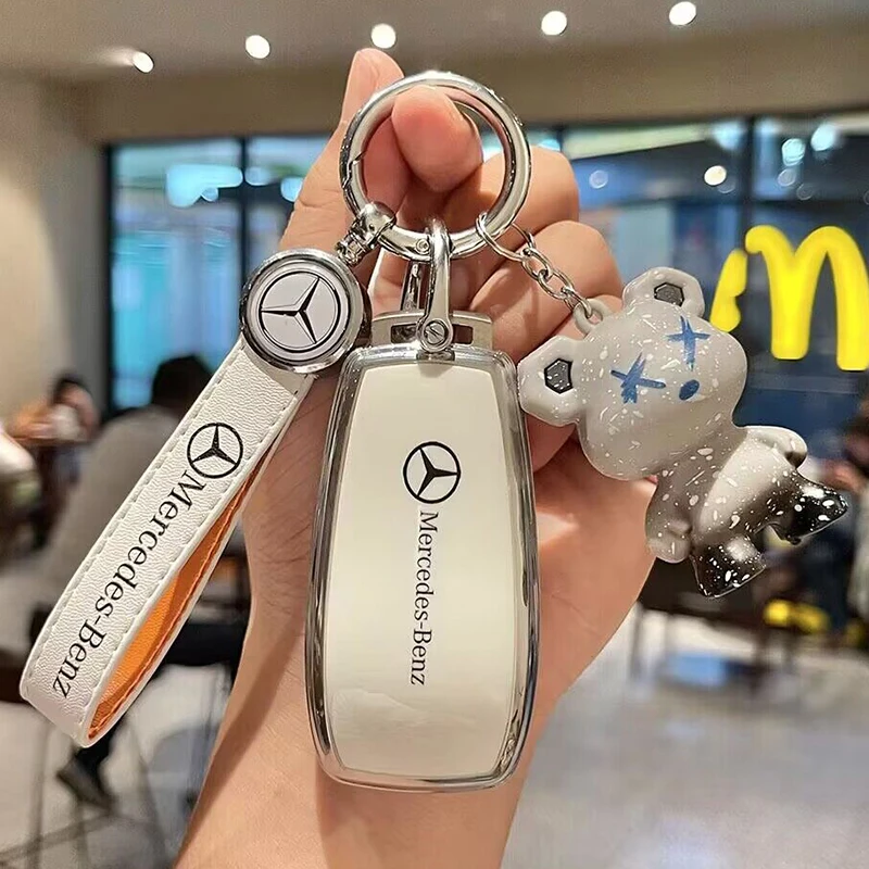 Car key case cover For For Mercedes Benz W206 W223 C S Class S350 C200 C260 C300 S400 S450 S500 2021 2022 2023 2024
