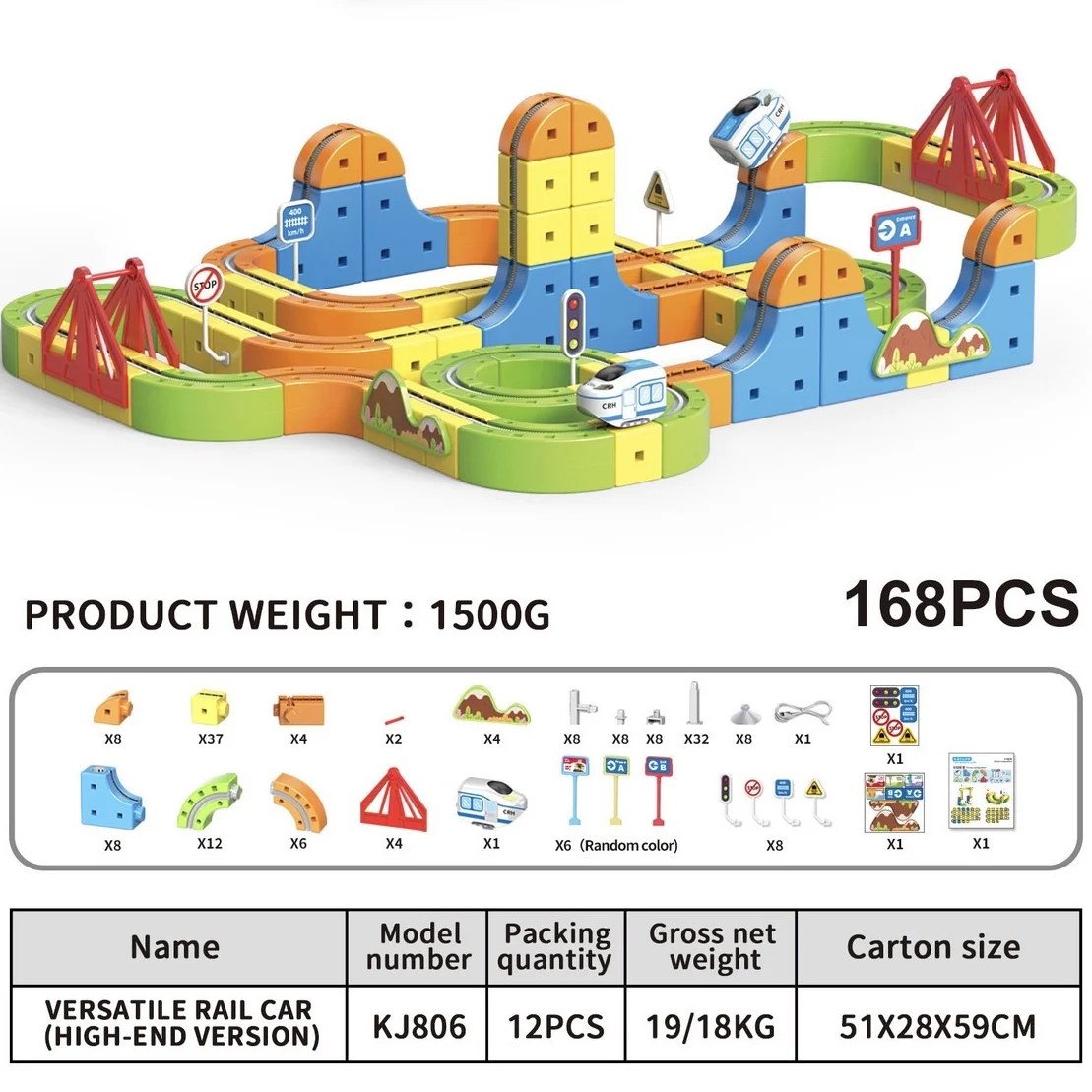 DIY Educatief DIY Magnetisch montagespeelgoed voor kinderen - Elektrisch hogesnelheidsrailrail Rubik's Cube - Ontwikkelingsleercadeau