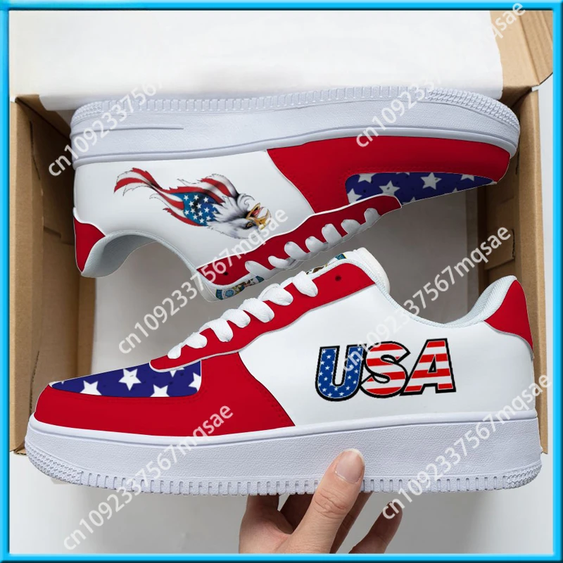 Dropshipping Print On Demand Men Women Custom Shoes Sneaker USA United States Flag Air Force Custom Printing