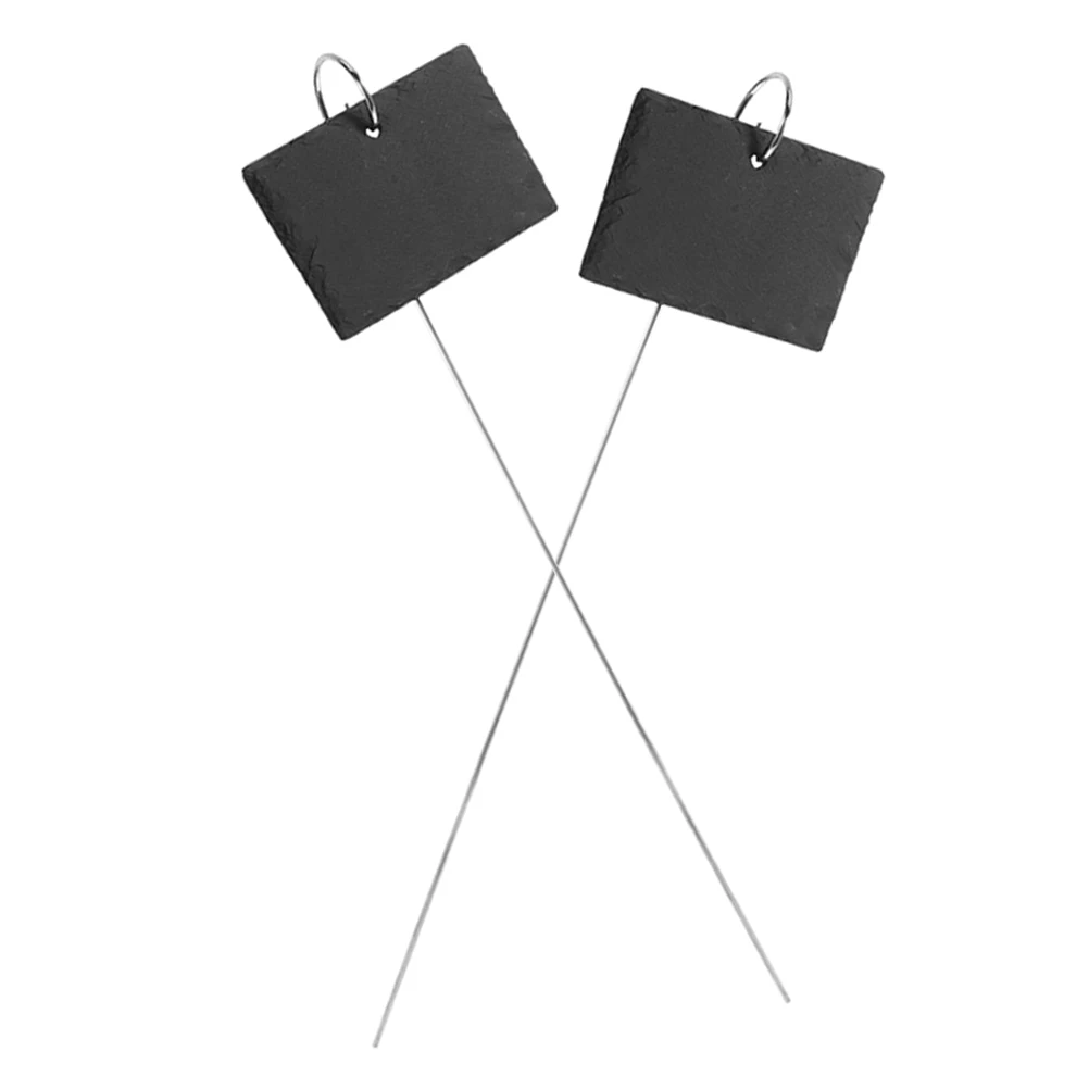 

2pcs Plant Durable Garden Stakes for Flowers Fruit Trees Herb Signs Herb Signs For Outdoor Garden Outdoor Plants Black Steel
