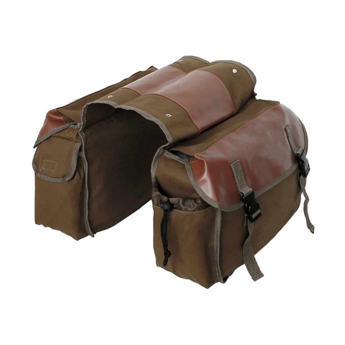 Motorcycle Bicycle Large Capacity Saddle Bag Cycling Canvas Waterproof Saddle Box Side Tool Bag Rear Seat Bag