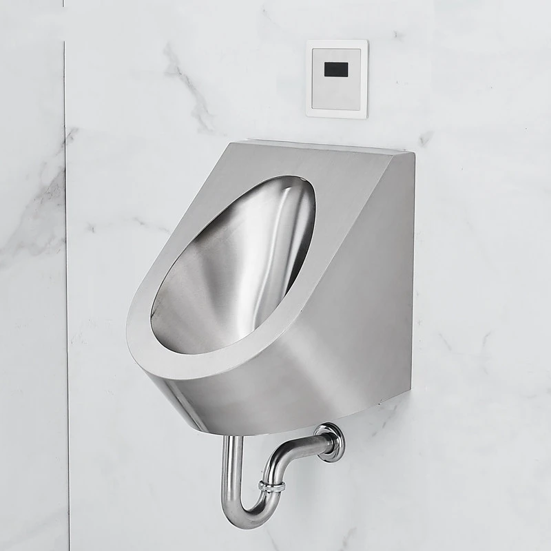 Stainless steel wall-mounted induction urinal automatic non-contact KTV hotel public bathroom