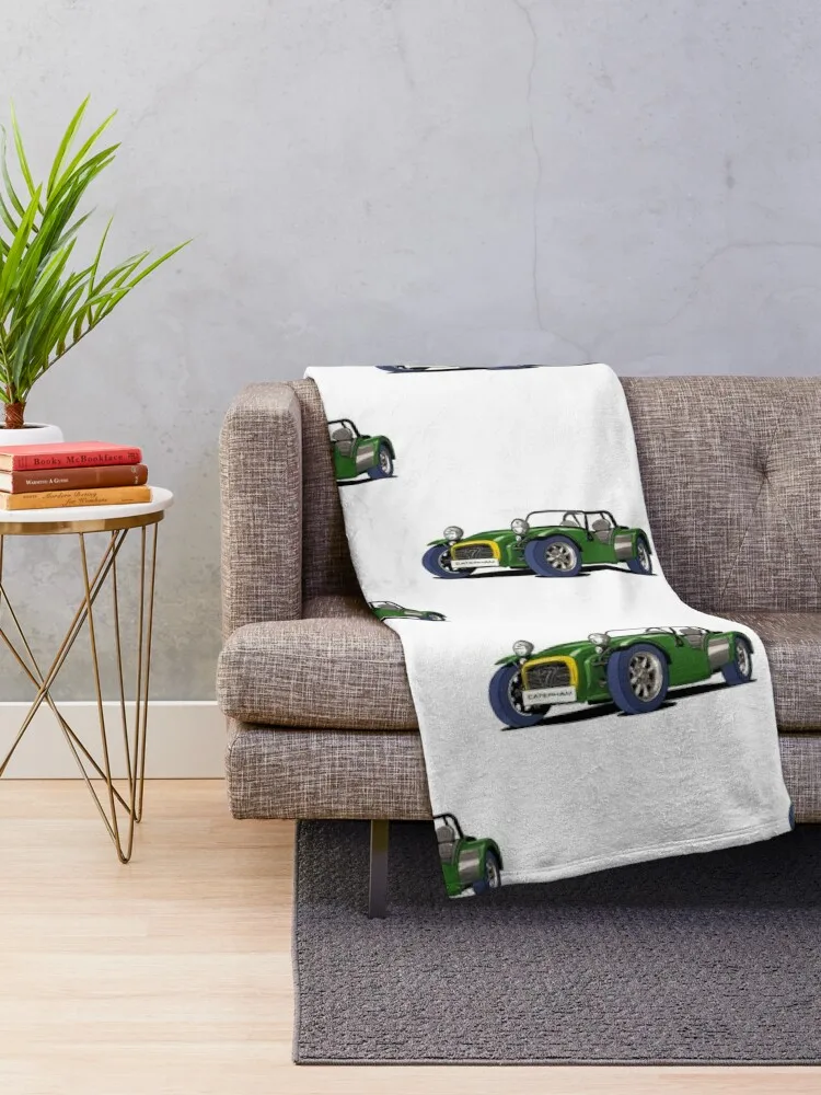 Caterham Seven Throw Blanket Cute Plaid Shaggy Blankets