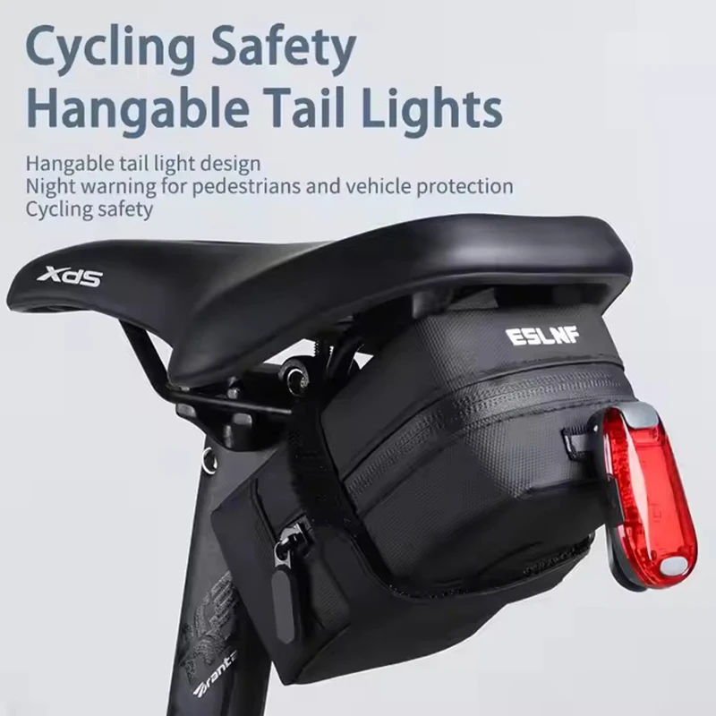 ESLNF Bicycle Under Seat Bag Cycling Mountain Tool Bag Waterproof Road Bike Saddle bag image 4