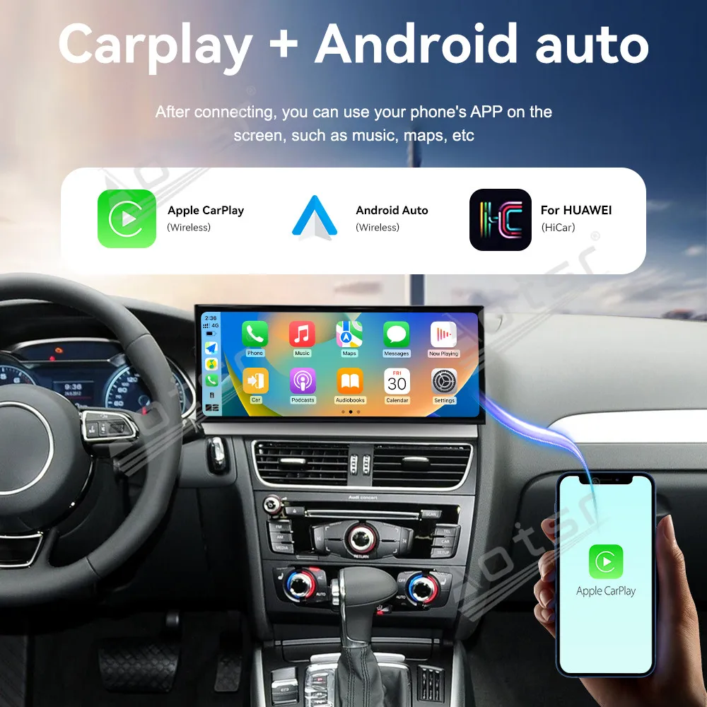 

15.8 Inch Car Radio For Audi A4 A5 2009~2016 Android Wireless Carplay Auto Car Multimedia Player GPS Navigation WiFi Head Unit