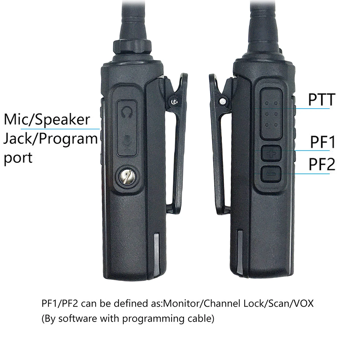 Bao Feng Long Range Walkie Talkie, Ham 5W Rádio Portátil, FM, Set sem fio, Amador Rádio em Dois Sentidos, UHF, VHF para Caça, W31