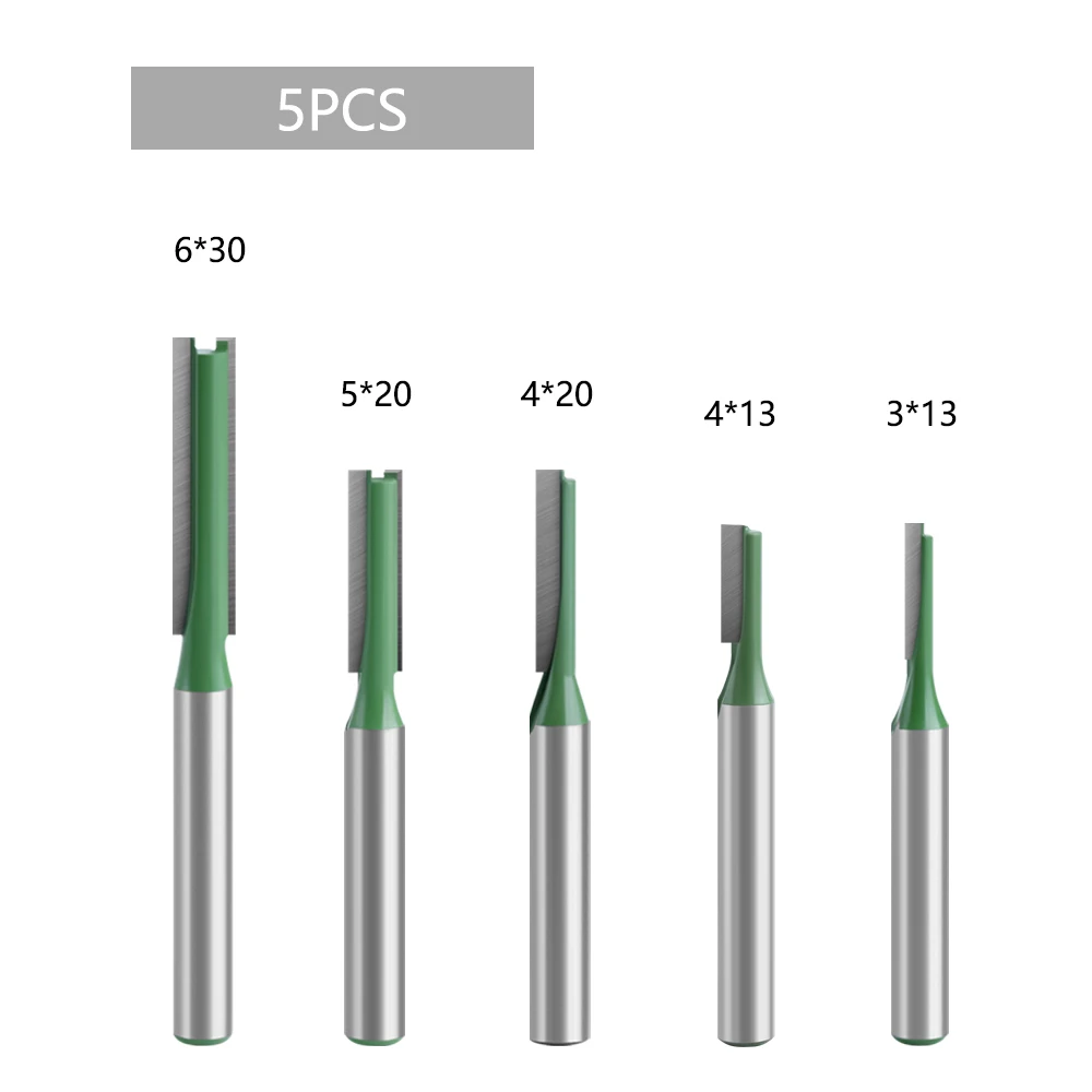LAVIE 5 6mm Vít Đơn Thẳng Bit Đôi Sáo Dao Phay Gỗ Hợp Kim Vonfram Router Bit Đồ Gỗ dụng cụ MC06022