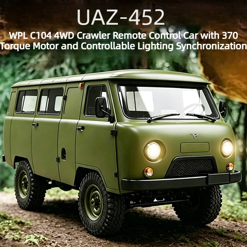 WPL C104 UAZ-452 1/18 4WD RC Crawler Offroad-Simulations-Van Sammlermodell für erwachsene RC-Hobby-Enthusiasten
