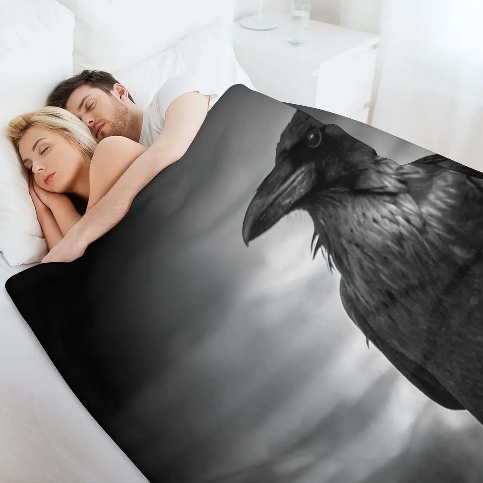 بطانية Poe's Folly Throw Blanket الفاخرة الأرائك المزخرفة بطانيات الرسوم المتحركة