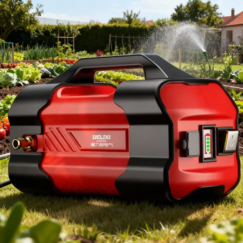 

Портативный перезаряжаемый водяной насос, мини-сельскохозяйственный ирригационный насос, инструмент для полива сада для овощных полей, домашнего и наружного использования