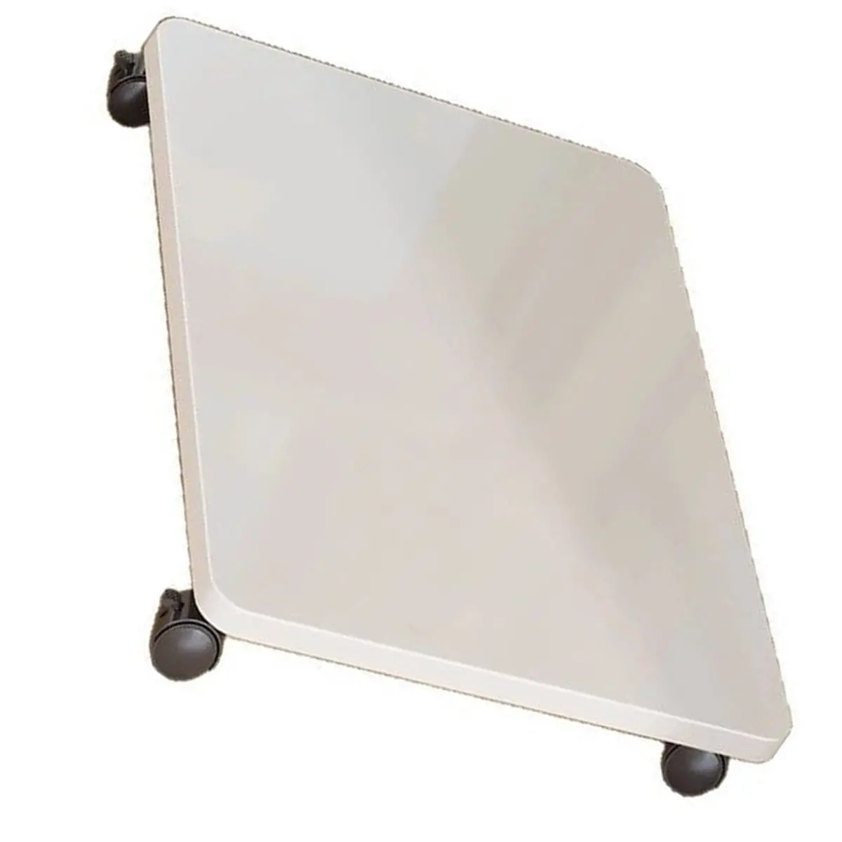 CPU Stand, Mobile PC Tower Holder 13.78 X 11.8in with 4 Caster Wheels for and Home Use