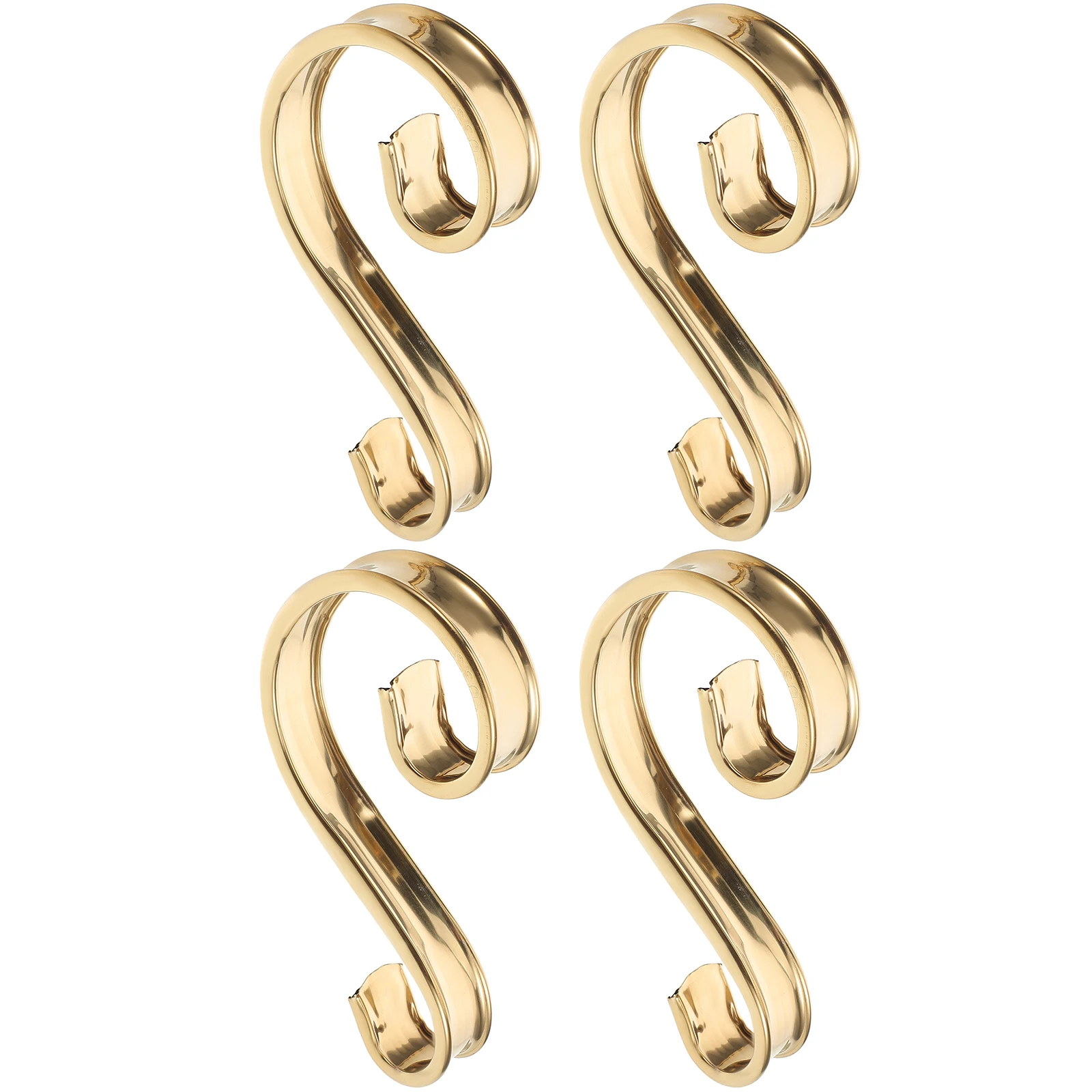 

4pcs Flower Decoration Accessories Stainless Steel S Shape for Gate Window Balcony Railing Fence nament Furniture Parts