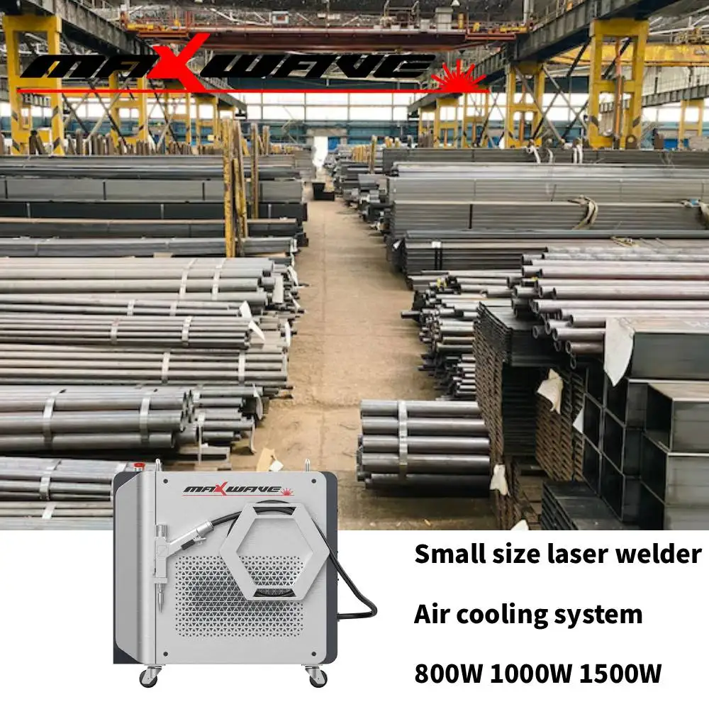 

Лазерный сварочный аппарат Maxwave, выход 800 Вт, режим непрерывного импульса, высокая стабильность мощности, быстрый отклик, система воздушного охлаждения