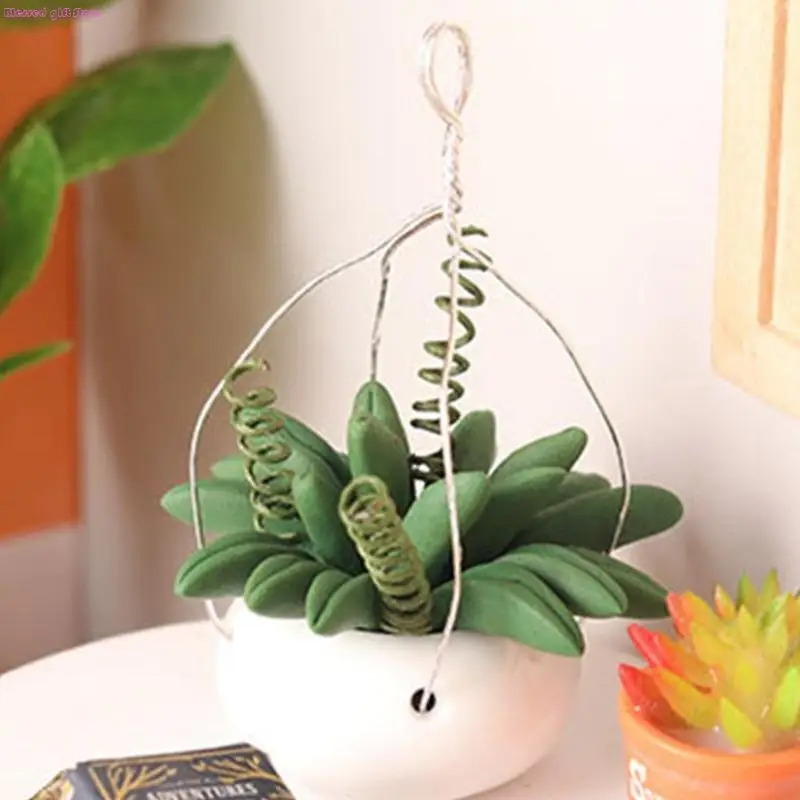 D0JC Thực Tế Thu Nhỏ Chậu Cây Mẫu Hình 1/12 Nhà Búp Bê Nội Thất Văn Phòng Phòng Khách Cảnh Màn Hình Phụ Kiện