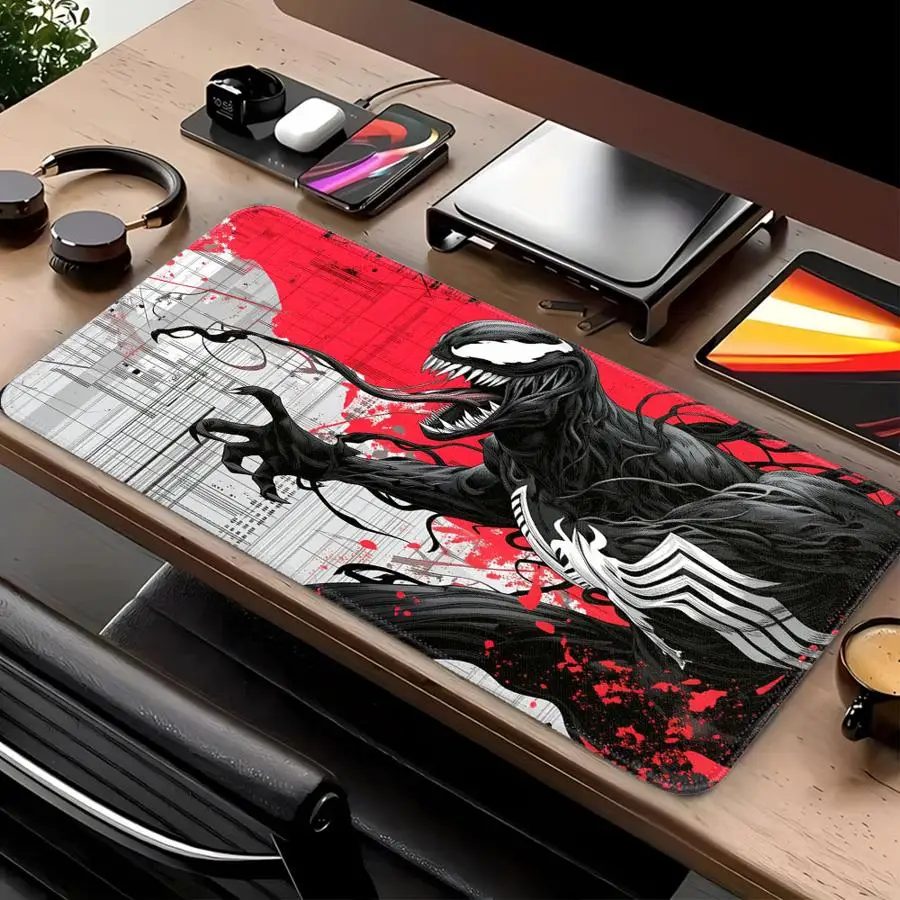

Marvel Grunge Venom Anti slip Mouse Pad Game Console Pad XXL Desk accessories office Pad Keyboard Computer Laptop Pad