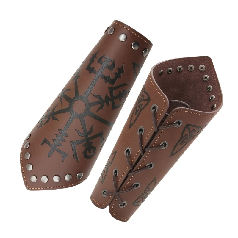 Halloween Adult Arm Guards with Embossed Pattern Halloween Role Play Bracer