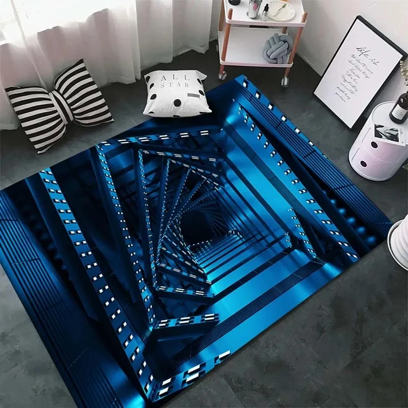 Future Tunnel Carpet Bedroom Living Room Children's Room Carpet Children's Room Decorative Bathroom Balcony Non-slip Mat Gift