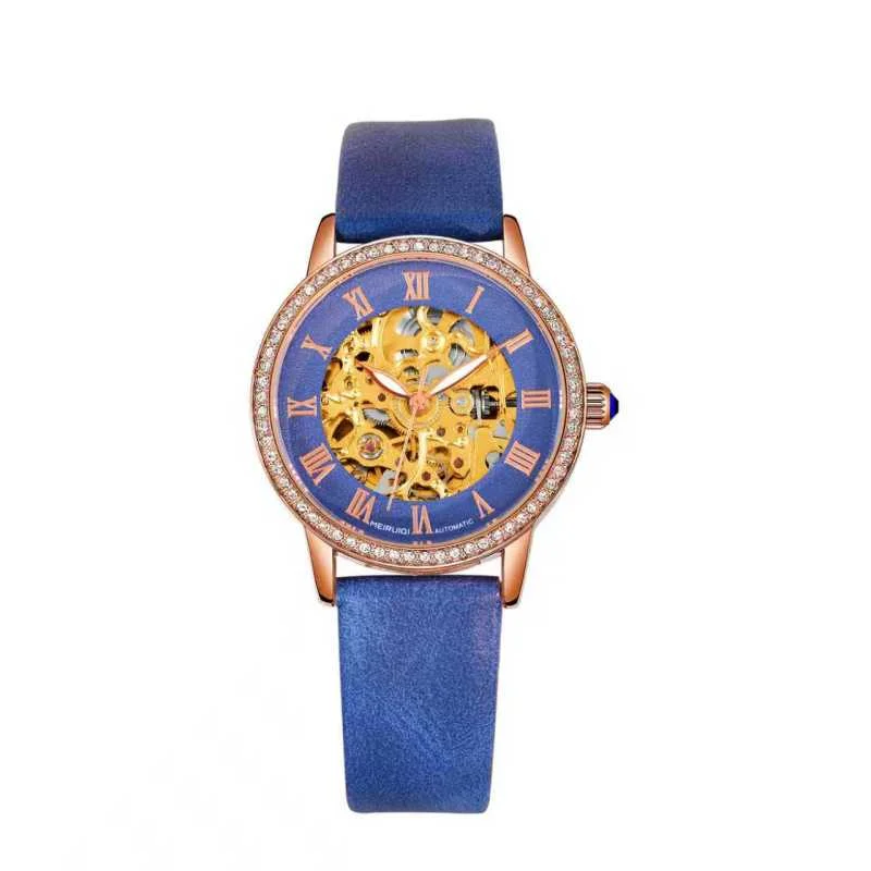 Women's Elegant Hollow Mechanical Watch