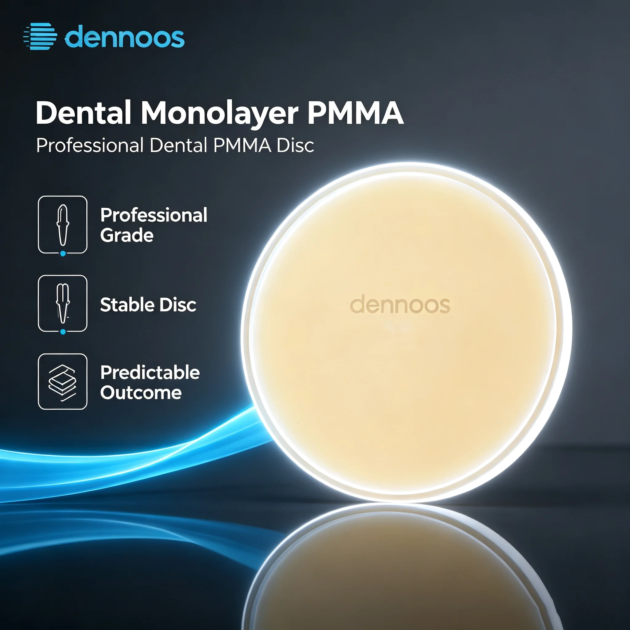 Dental Lab  Preshade Monochrome PMMA Block CAD/CAM Open System (98mm)*12-25mm for dental lab Dental lab Materials