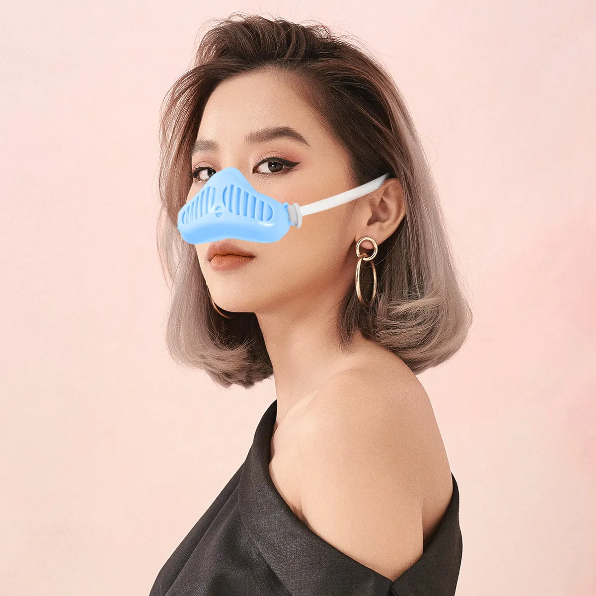 

10Pcs Nose Mask Filter Washable Reusable Nasal Cover Dustproof Anti-Particulate Protection for Allergies Pollution Lightweight