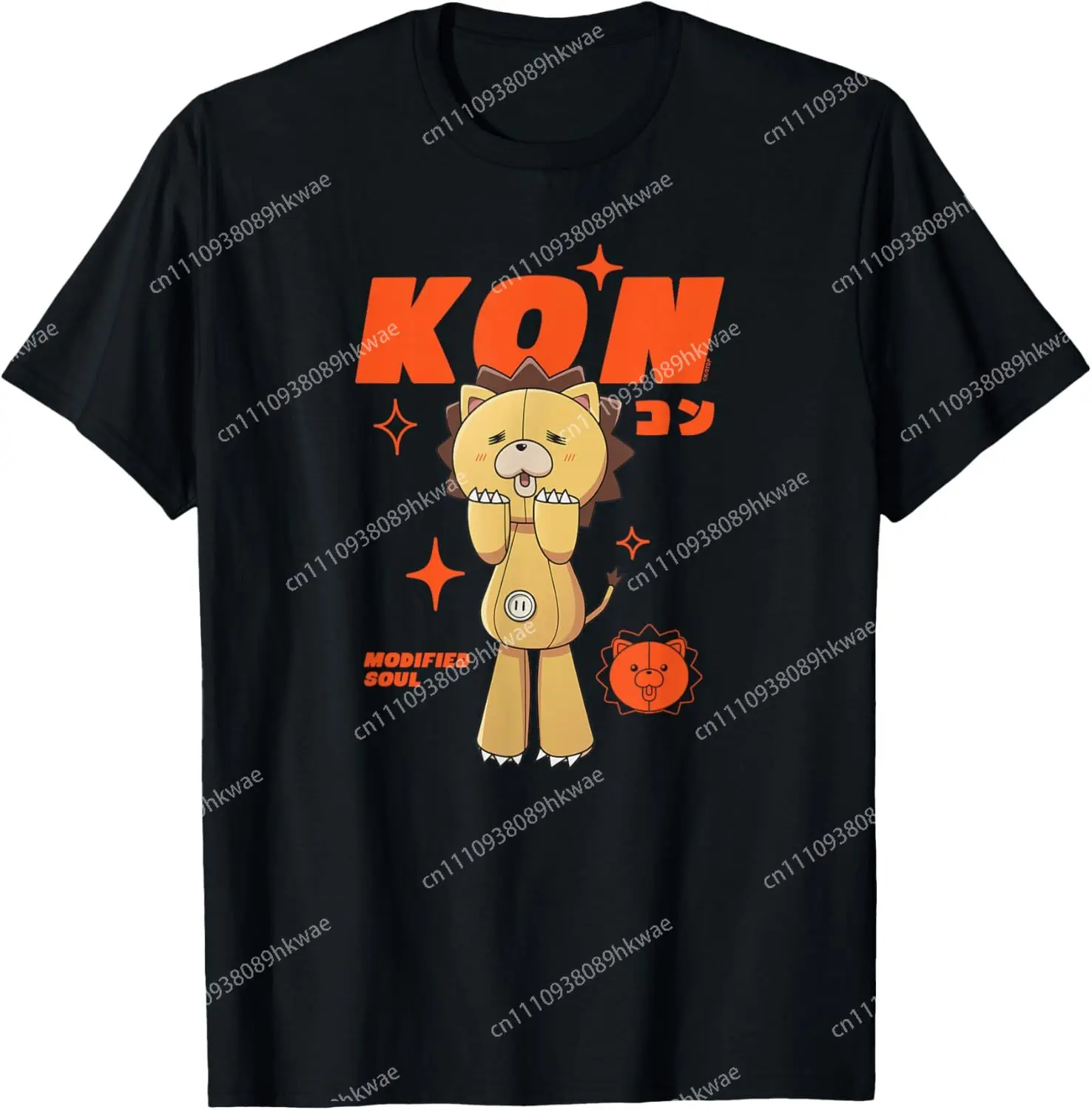 Bleach: TYBW Kon Modified Soul Orange Stars Anime Fashion Casual Funny T-Shirt S-6XL Été