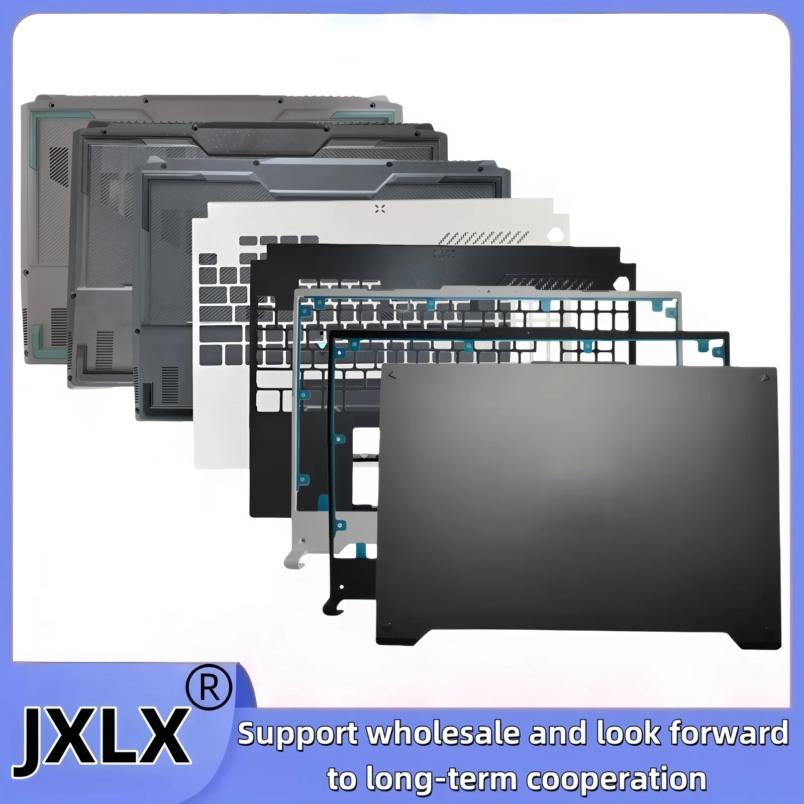 JXLX® New For ASUS TUF Gaming A16 FA617 FA617NS FX617 Laptop LCD Back Cover Top Case/Front Bezel Cover/Palmrest Cover/Bottom