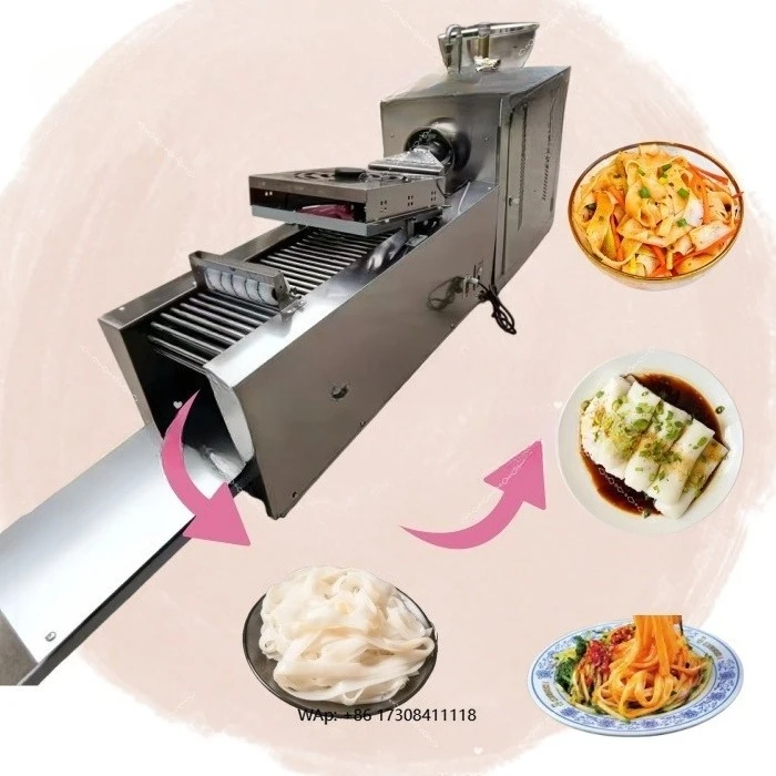 Fully Automatic Red Oil Cold Noodle Machine Automatic Rice Noodle Making Machine Fresh Rice Noodle Making Machine