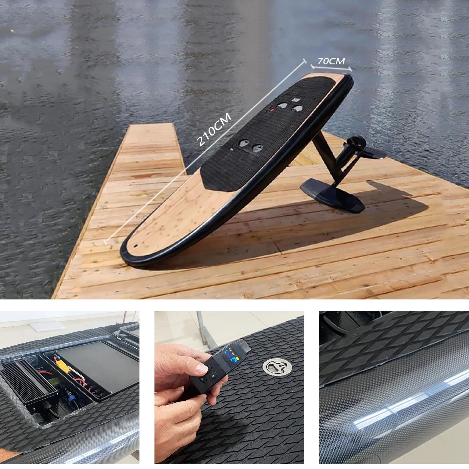 For -UICE Customized Efoil Electric Surfboard Powered Surfboard Hydrofoil Electric Full Carbon (Foil+Board)