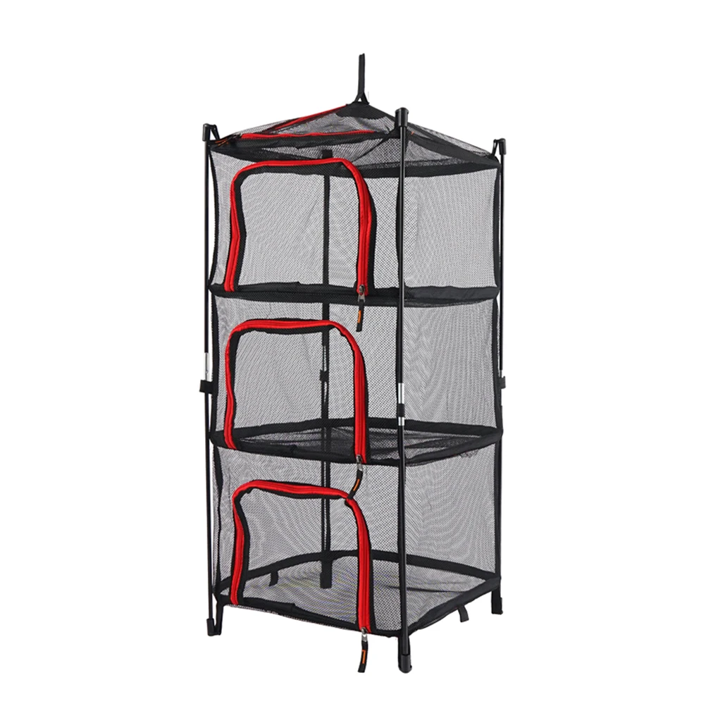 

Foldable Drying Net Racks Portable Laundry Kitchen Clothes Hanging Dryer Mesh Storage Basket Lightweight Breathing Open