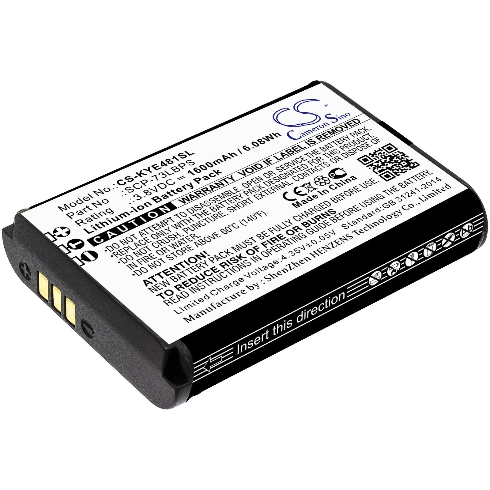 Cameron Sino SCP-73LBPS Battery for Kyocera DuraXV Extreme E4810, Fit DuraXE Epic E4830 DuraXA Equip