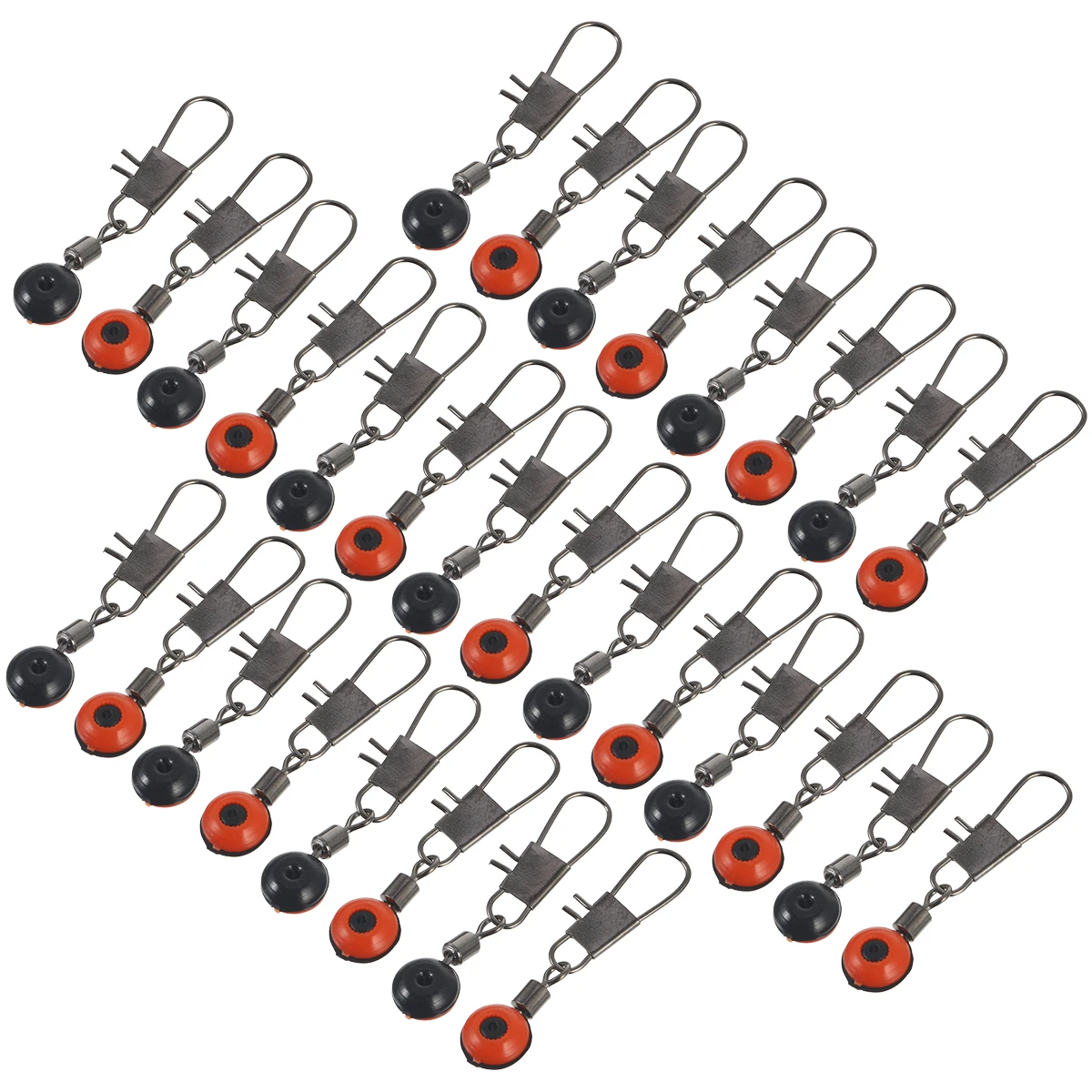 

100 Pcs Space Beans Fishing Accessories Tackle Stainless Steel Hook Snaps Clips