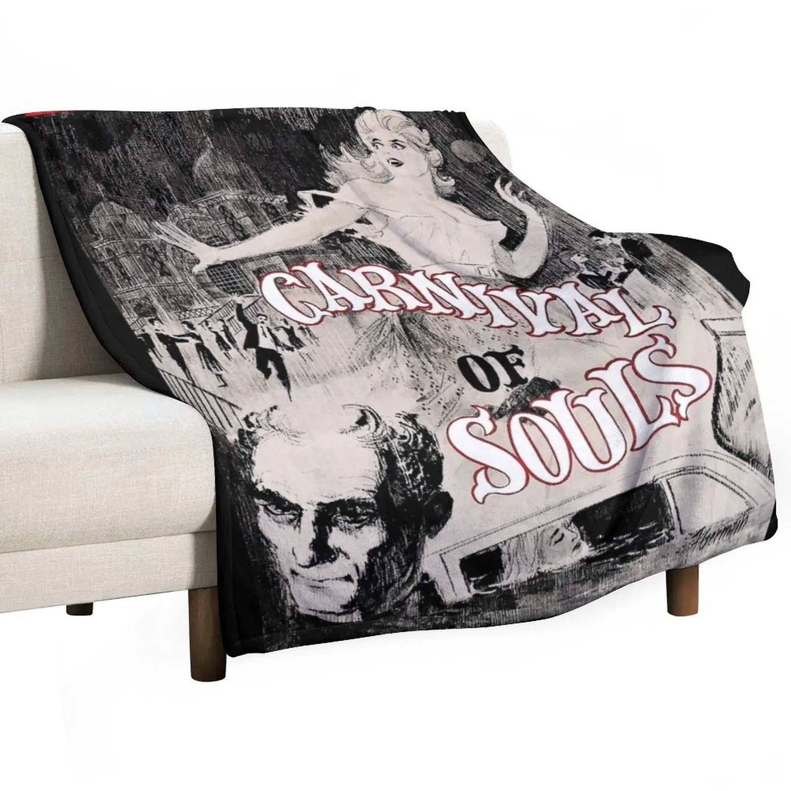 CARNIVAL OF SOULS Throw Blanket Bed warm winter Personalized Gift Blankets