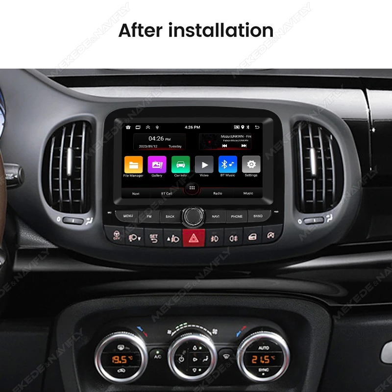 7'' for Fiat 500L 2013~2016 2019 Android Car Radio FM Support CARPLAY Android AUTO Reversing Image Recording WIFI GPS Navigation