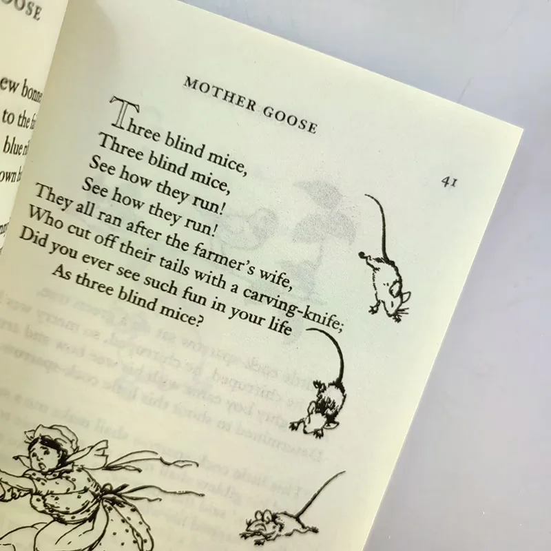 Versione inglese Madre oca Vecchie materie prime Storie letterarie Libri inglesi Libros Livros