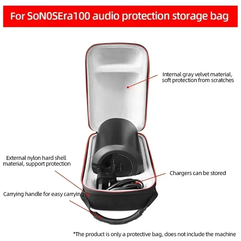 Portable Travel Carrying Case Bags Dustproof Speaker Bag Case Anti-scratch Protection Accessories for SONOS Era100