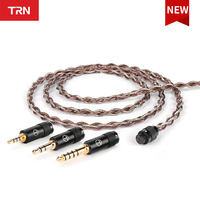 TRN RedChain Earphones Upgrade Cable Silver-Plated Copper OFC Swappable Connectors 2.5/3.5/4.4 For 2PINS TRN MT1 MAX TA4 BA16