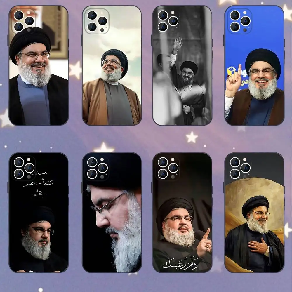 

H-Hassan Nasrallah Phone Case For iPhone 16,15,14,13,12,11,Mini,Pro,SE,MAX White Matte Shockproof Cover
