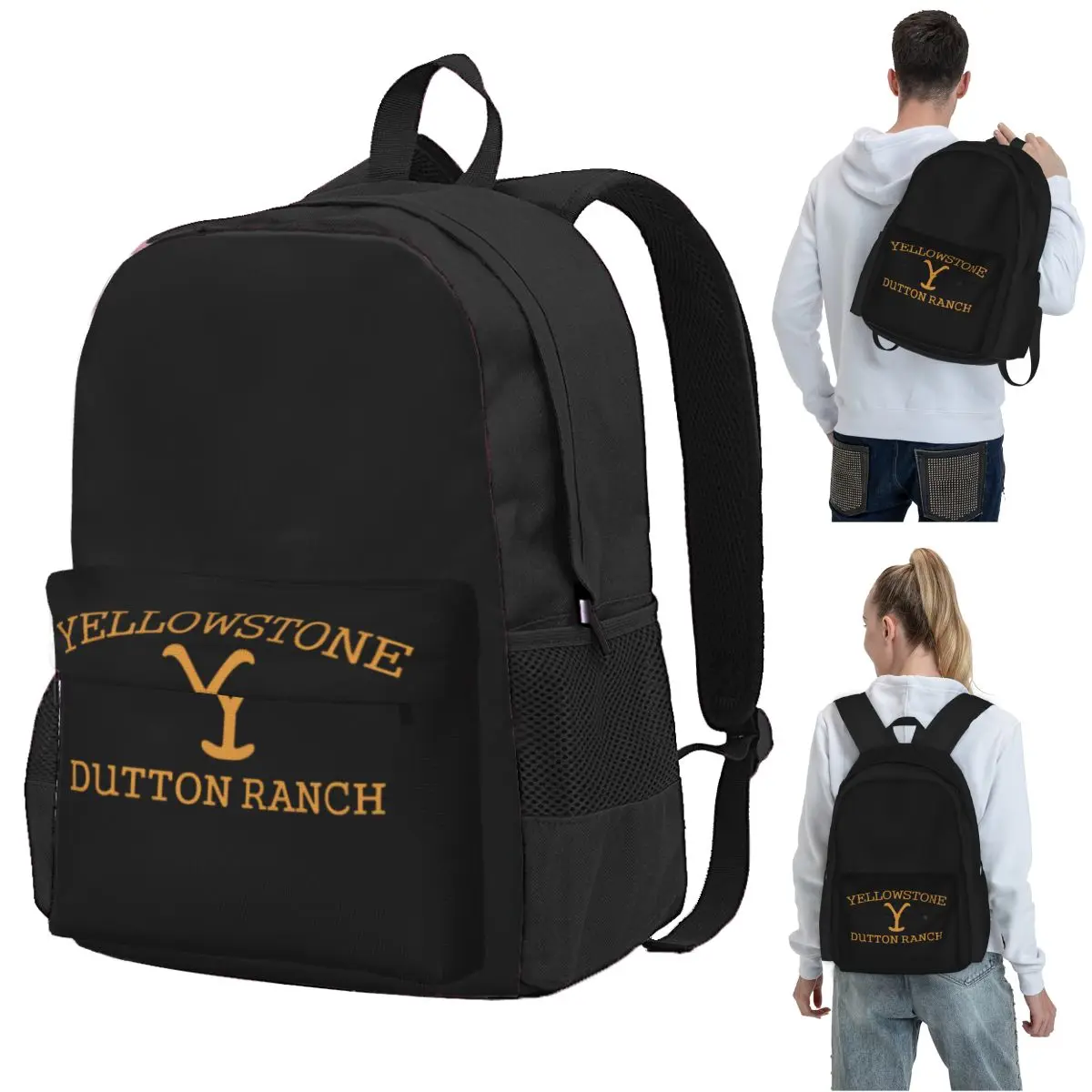 Yellowstone Quick Dry Dutton Ranch Backpack Student BookBag Kids School Bag Laptop Shoulder Bags for Boys Girls