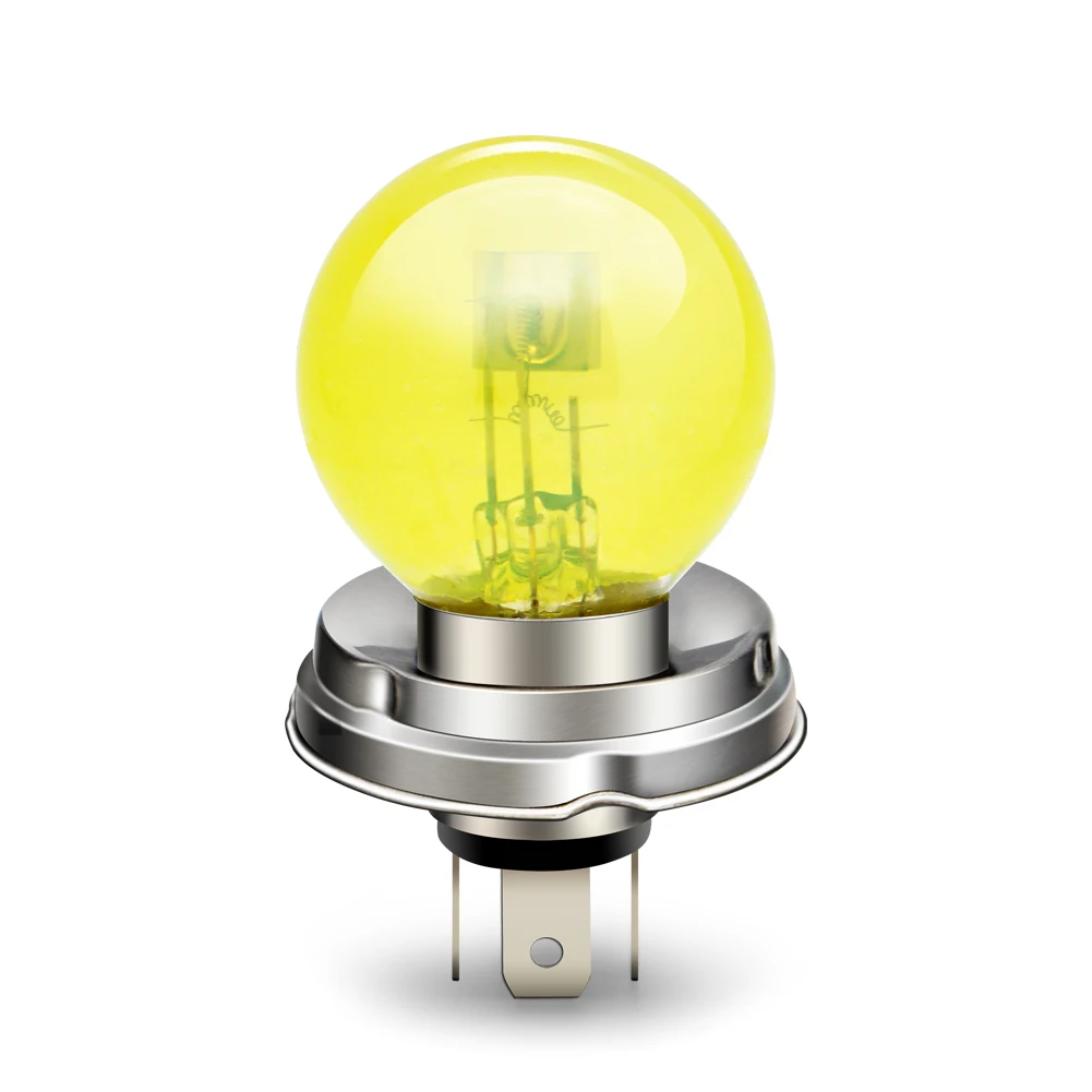 

2Pcs P45T R2 Motorbike Headlight Bulb 6V 40W 45W Power 4300K Bixenon Beam Moped Scooter ATV UTV Halogen Replacement Bulbs