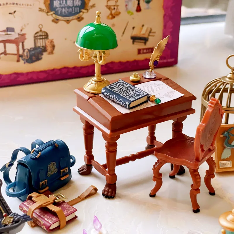 In Stock Re-Ment Genuine A Day At The Magic Academy Miniature Scene Collecte Action Model Blind Box Surprise Birthday Gifts