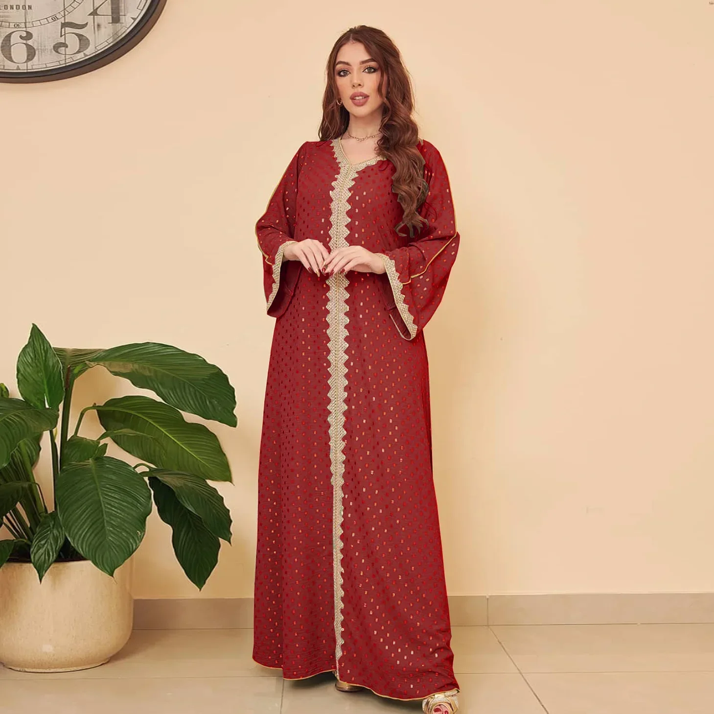 Abaya-Robe longue bronzante pour femme, caftan marocain de luxe, vêtements islamiques, hijab Kebaya, Eid Musilm, Dubaï, 2024