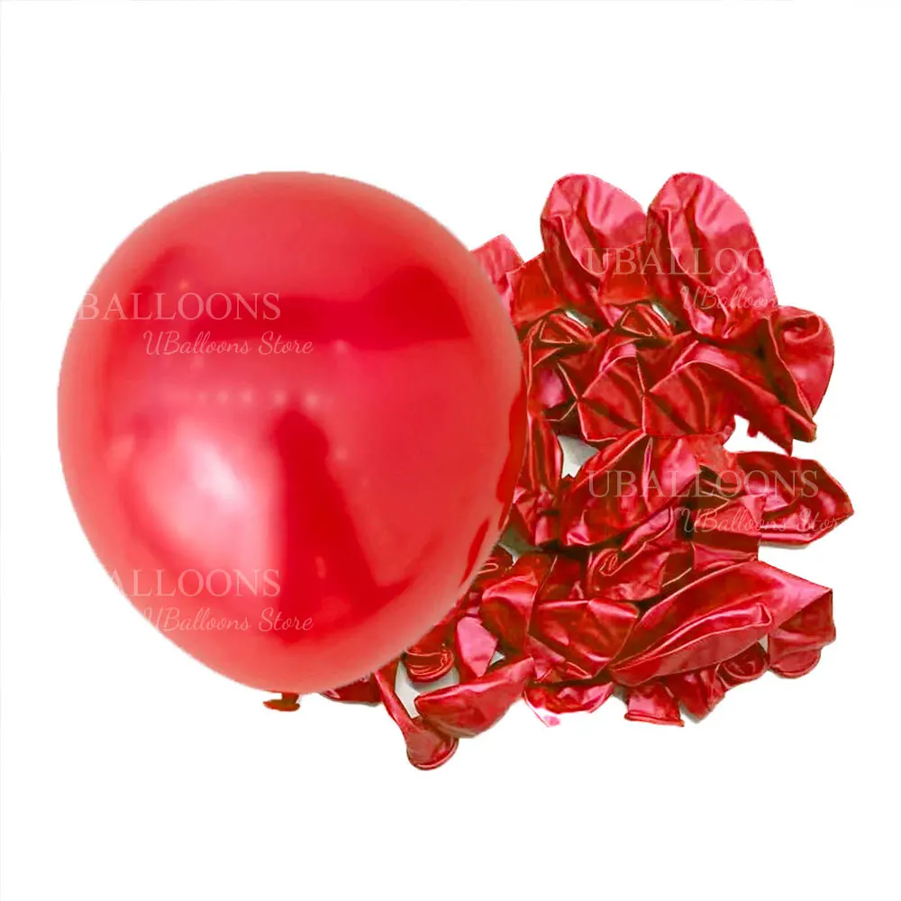 10/30/50 Stück rote Luftballons, dunkler weinroter Granat, Burgunder-Latexballons für Geburtstag, Weihnachten, Verlobung, Hochzeit, Party-Dekoration