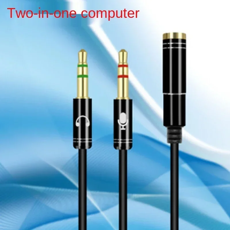 3.5mm Jack Microphone Headset Audio Splitter Aux Extension Cable Female to 2 Male Headphone For Phone Computer L1