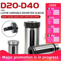 D16/D20/D25/D32/D40-6~32/MT1/MT2/MT3/MT4 CNC Lathe Tool Holder Tool Magazine Guide Bushing Straight Shank Auxiliary Guide Sleeve